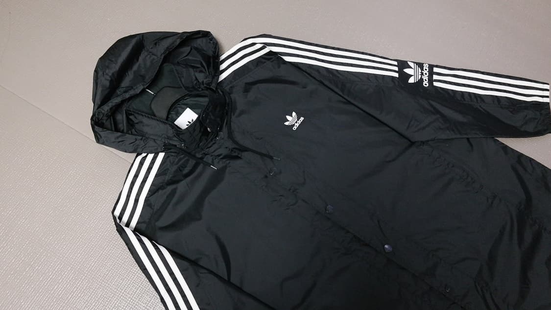 아디다스 롱 윈드브레이커 블랙 빅사이즈 2XL 상품이미지4