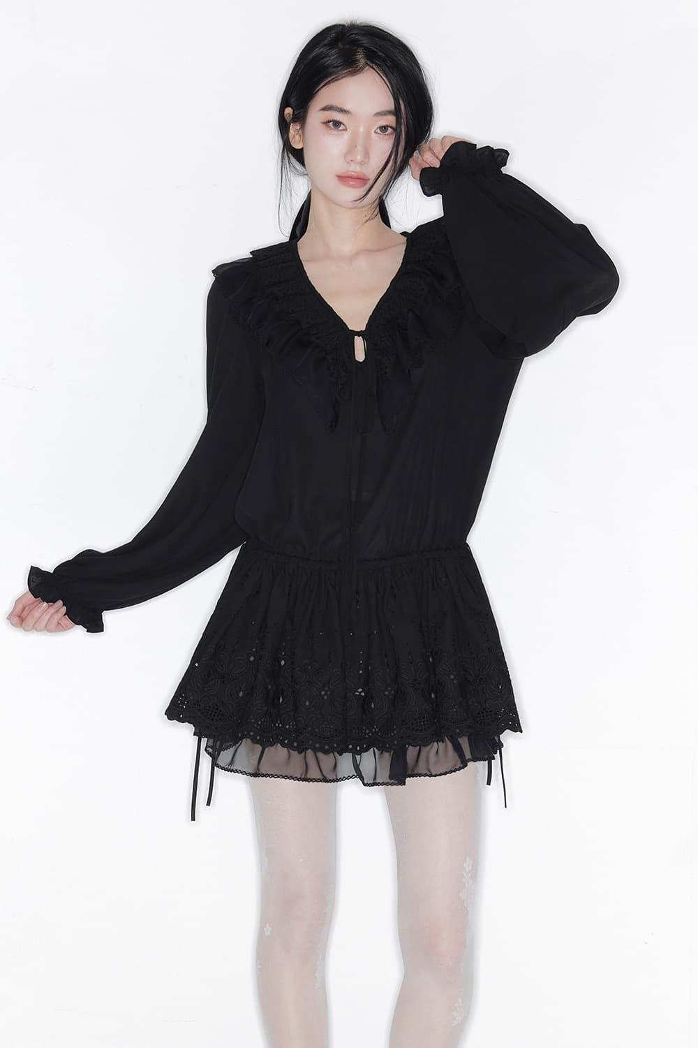 더티스 드레스 원피스 블랙 상품이미지1