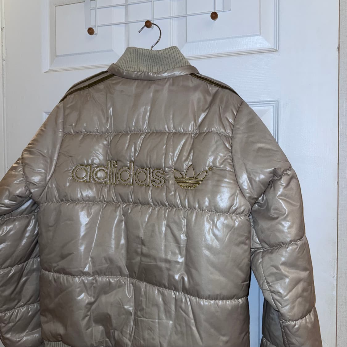 아디다스 빈티지 패딩 베이지 L (100)  상품이미지9
