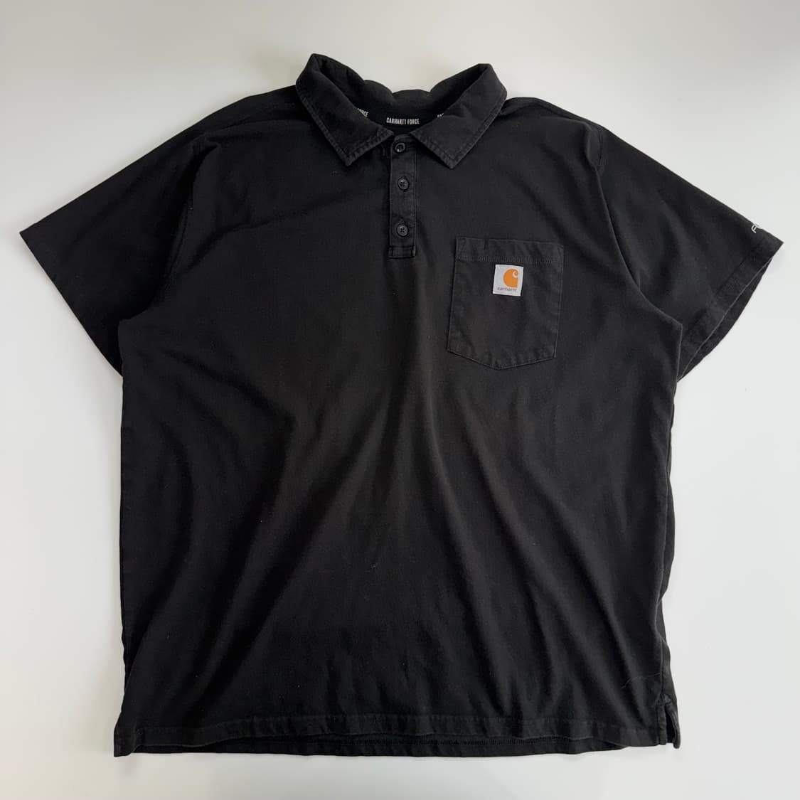 Carhartt 칼하트 릴렉스 핏 블랙 반팔 카라티 상품이미지3