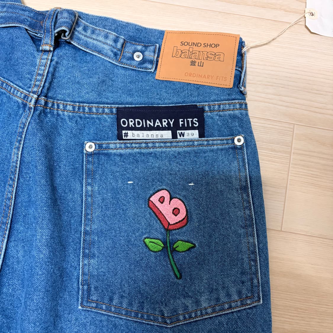 새상품) 오디너리 핏츠 x Balansa 데님 팬츠 30 상품이미지5