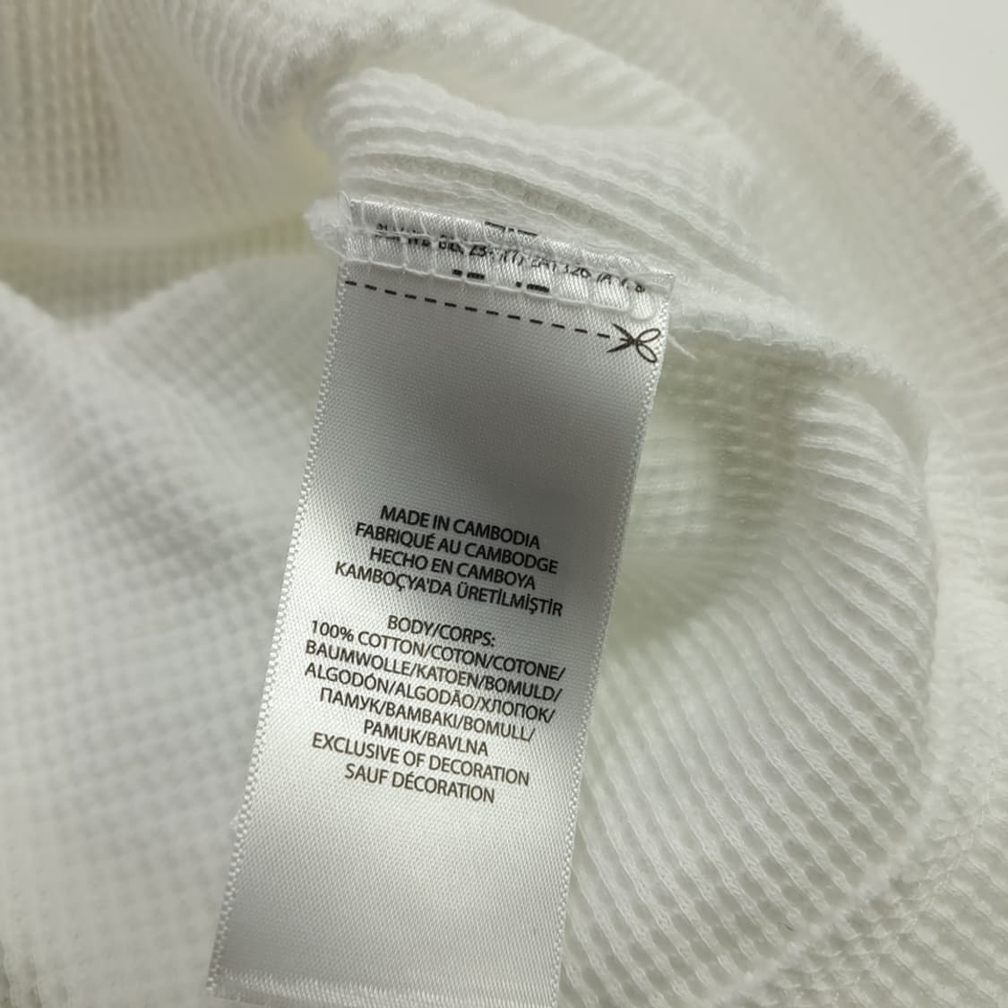 CN738 3XLT 폴로 랄프로렌 화이트 와플 니트 긴팔 티셔츠 상품이미지6