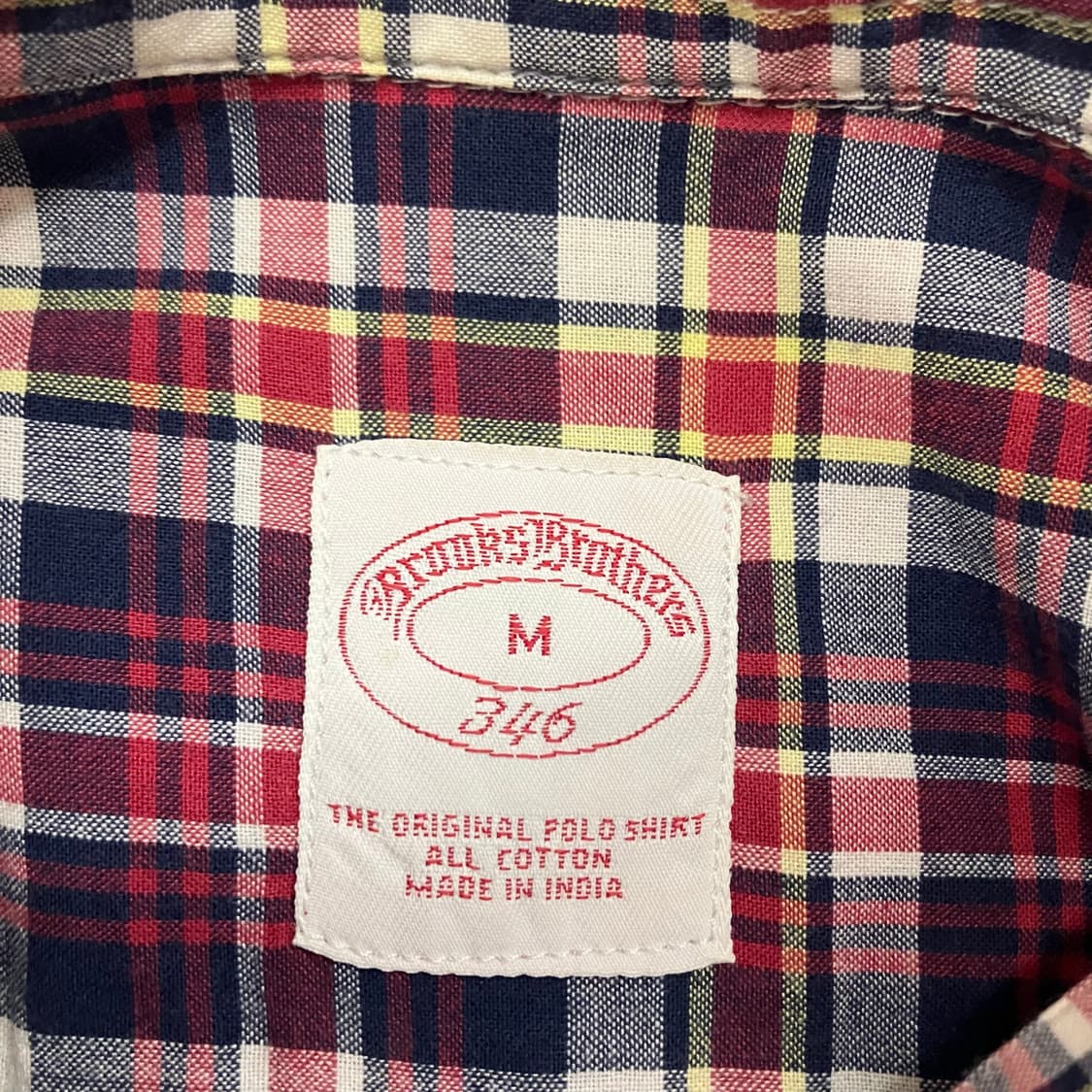 N129 브룩스브라더스 체크 반팔셔츠 상품이미지3