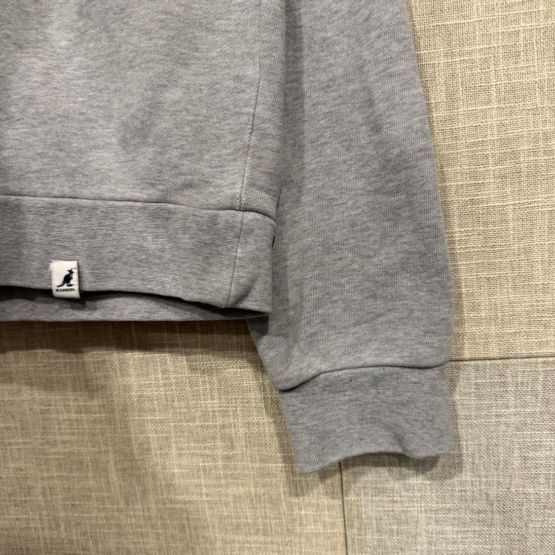 캉골 스몰로고 오버사이즈 맨투맨 스웻셔츠 L-XL 그레이 상품이미지4