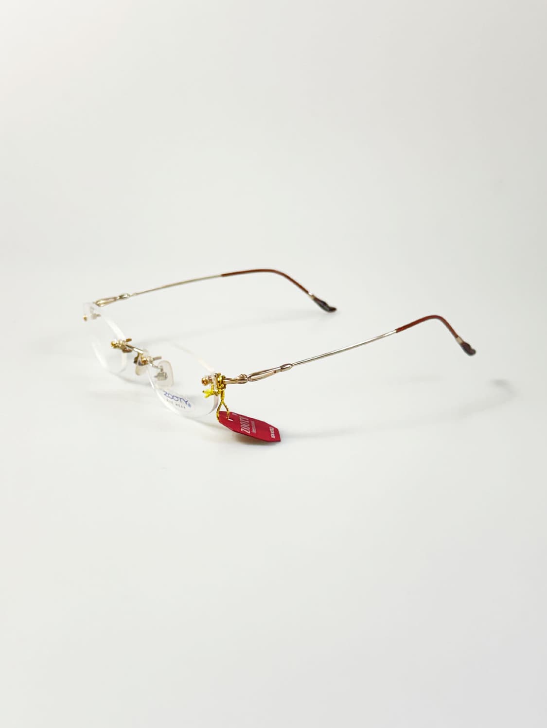 ZOOTY 골드 오벌 무테 메탈 프레임 빈티지 안경 상품이미지3