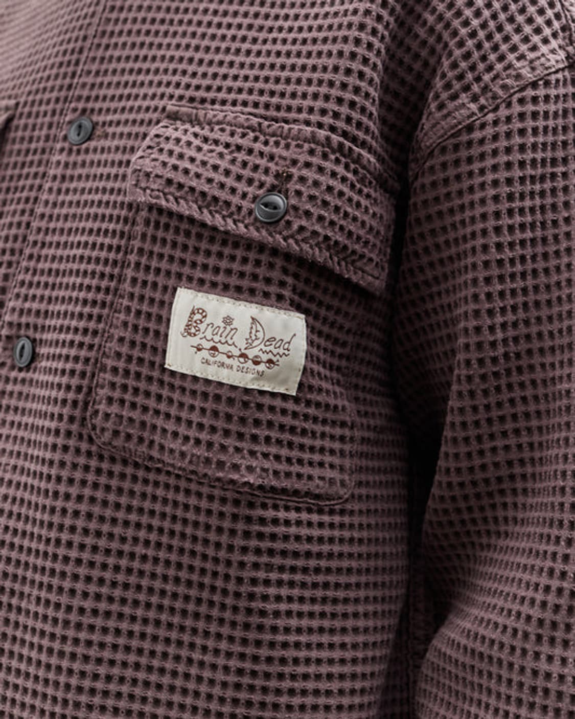 Brain Dead 와플 버튼 프론트 셔츠 상품이미지2