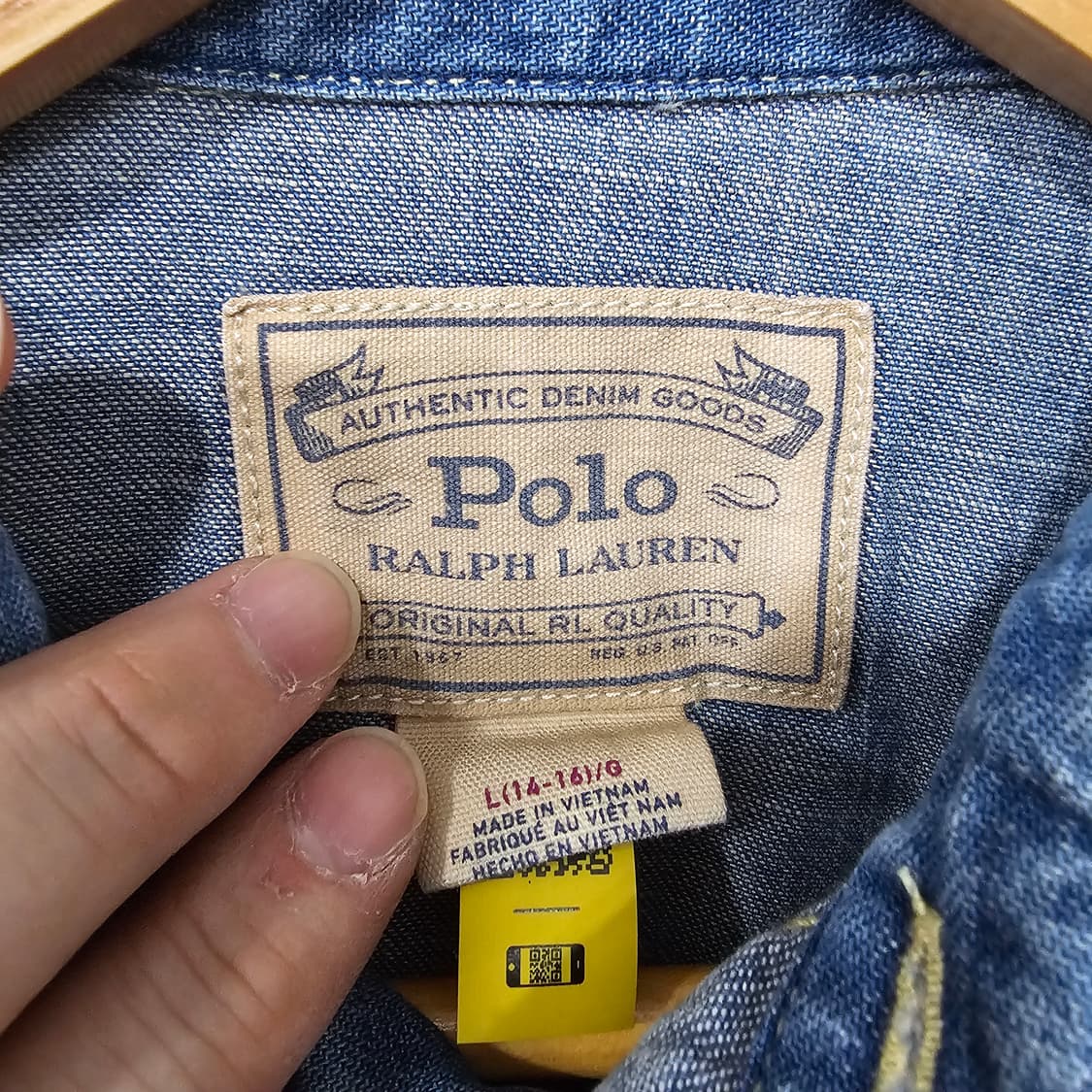 폴로 랄프로렌 데님 웨스턴 주니어 셔츠 상품이미지2