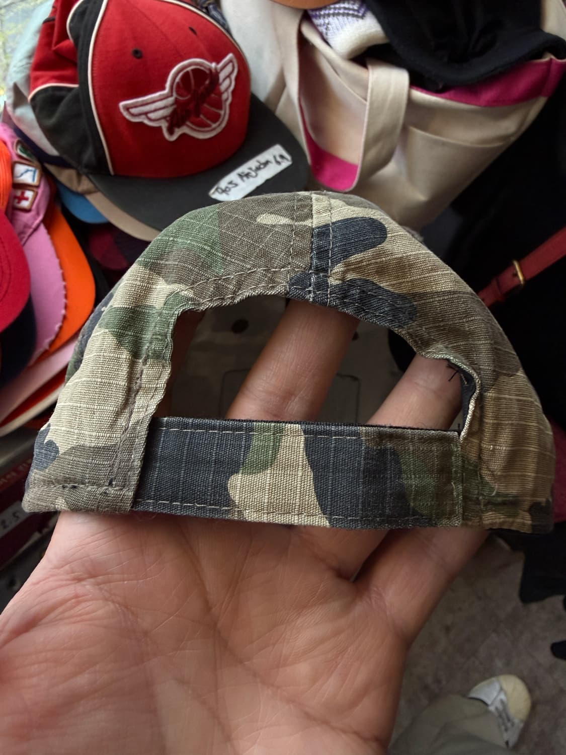 립스탑 카모 성조기 볼캡 os 상품이미지5