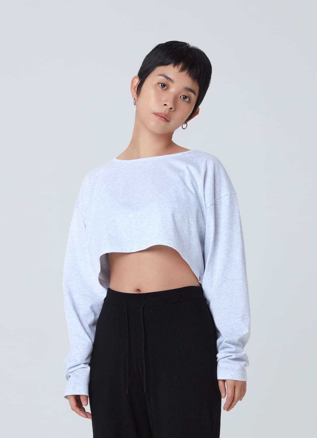 부디무드라 롱슬리브 크롭 탑 커버업 상품이미지1