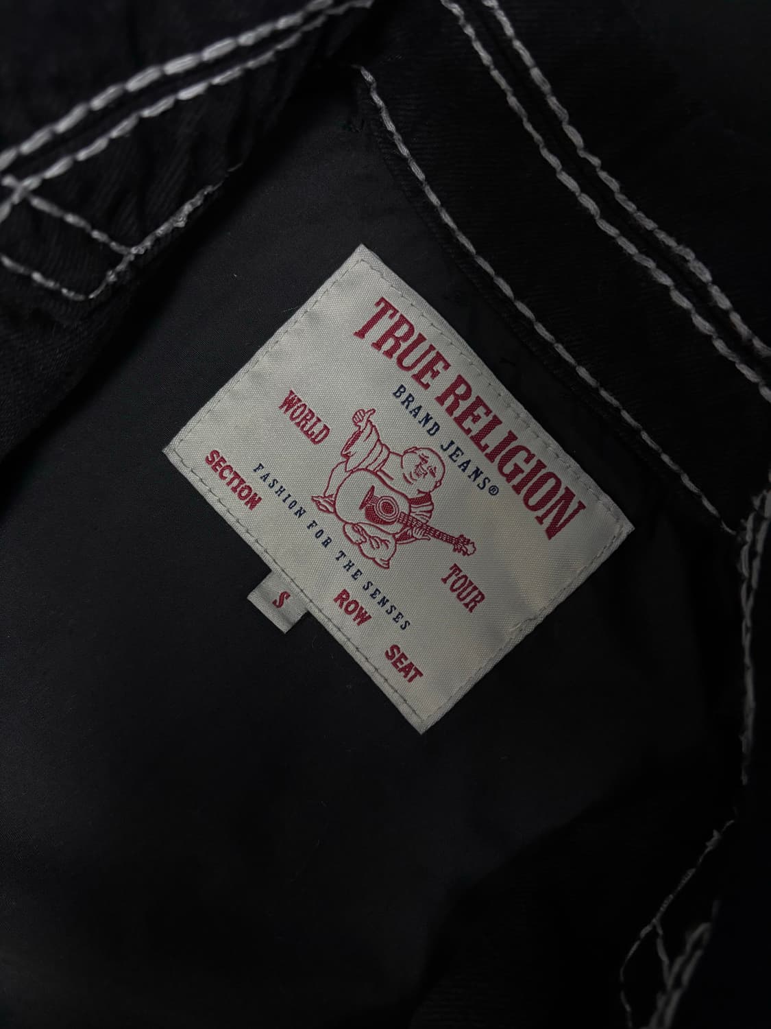 트루릴리젼 빅 티 오리진 트러커 자켓 블랙 S 상품이미지5