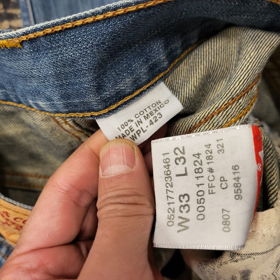 리바이스 청바지 501 (33) 상품이미지10