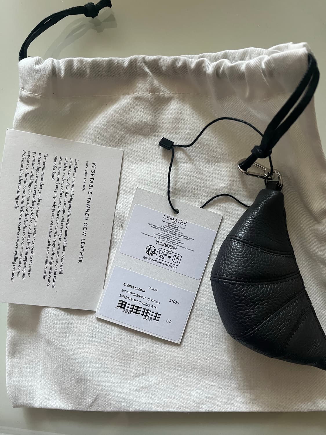 르메르 크루아상백 키링 다크초코 상품이미지1