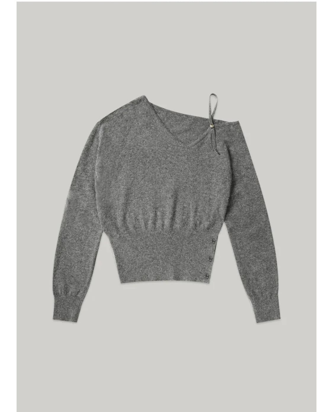 아워코모스 버튼 오프숄더 니트  상품이미지6