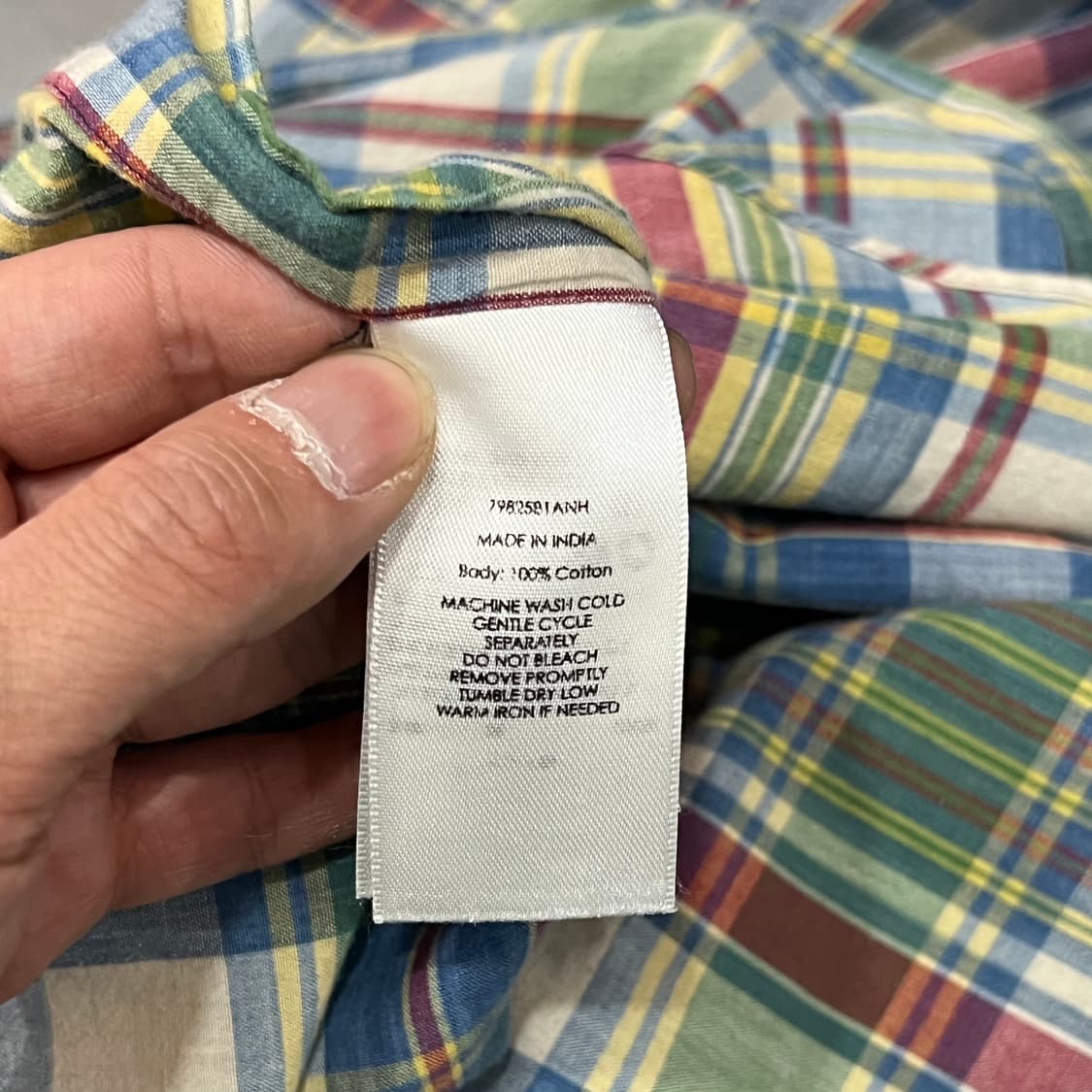  폴로랄프로렌 마드라스 체크 하프 셔츠 y16461 상품이미지6