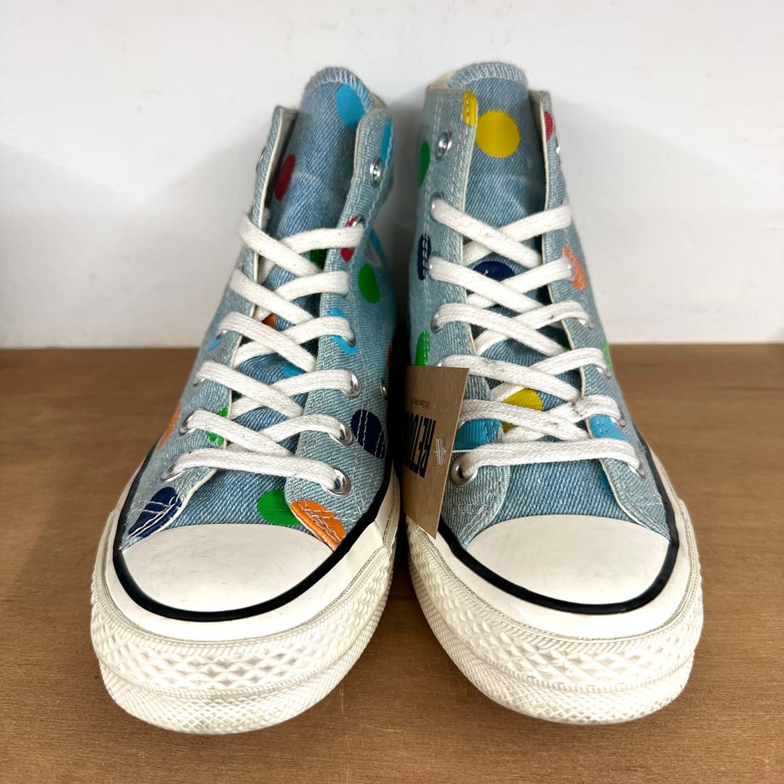 컨버스 x 골프왕 데님 도트 척70 하이 상품이미지3