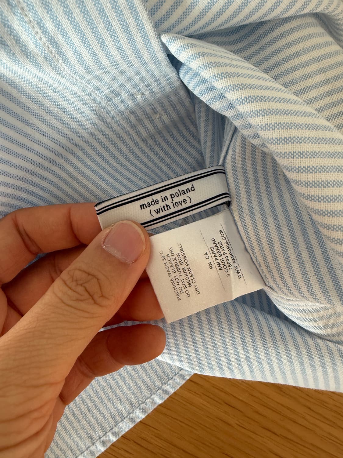 아미(ami) 핀스트라이프 옥스퍼드 셔츠 상품이미지7