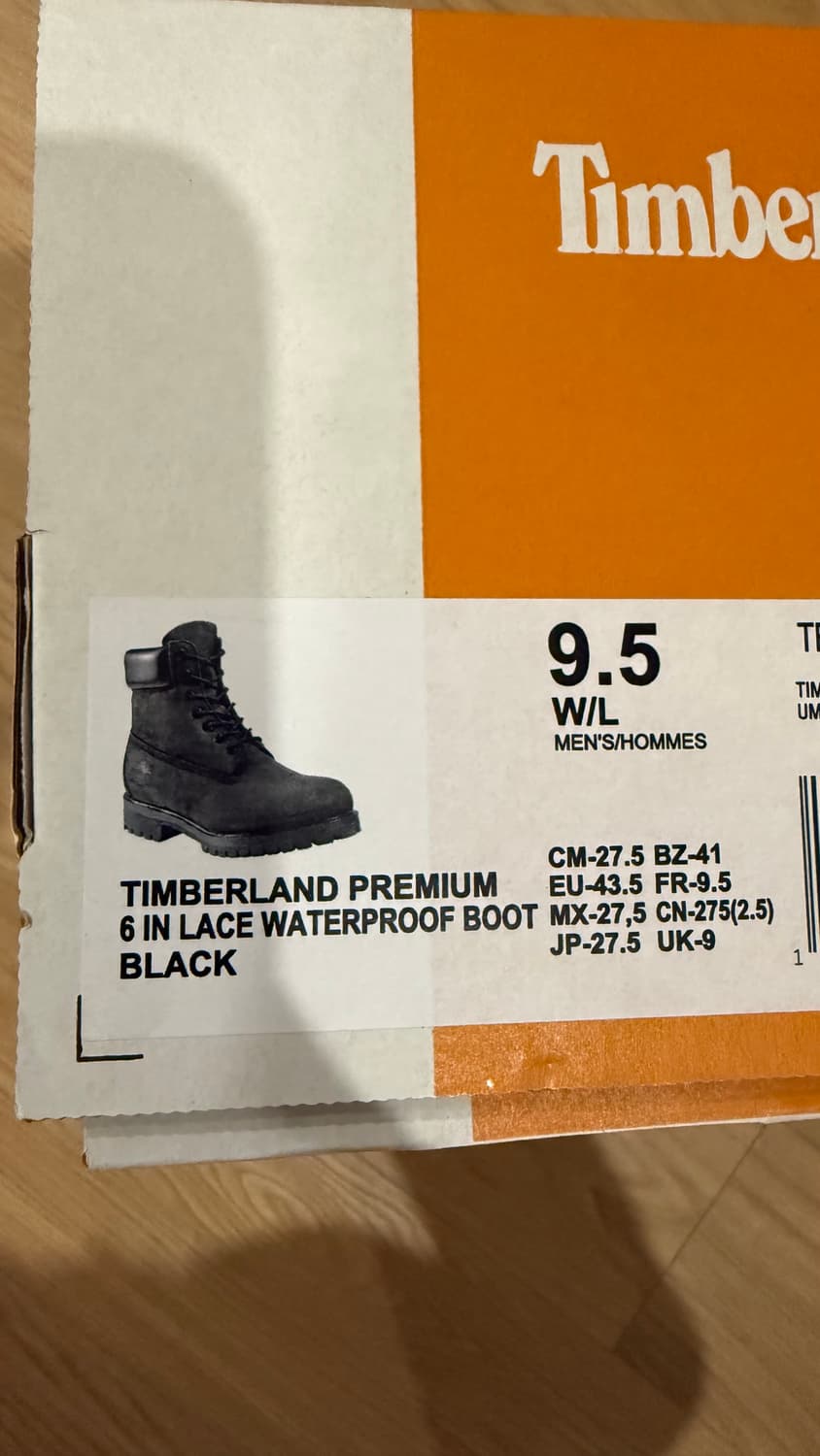 [275->270교환] 팀버랜드 6인치 워터프루프 부츠 블랙 상품이미지2