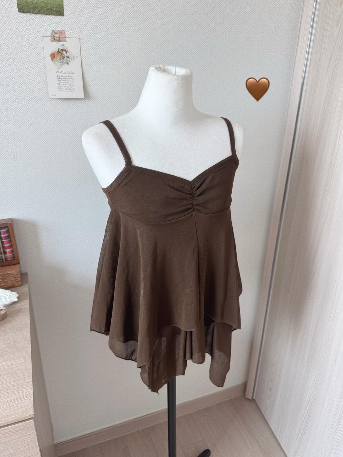 브라운 대장 슬리브리스 / 나시블라우스 상품이미지2