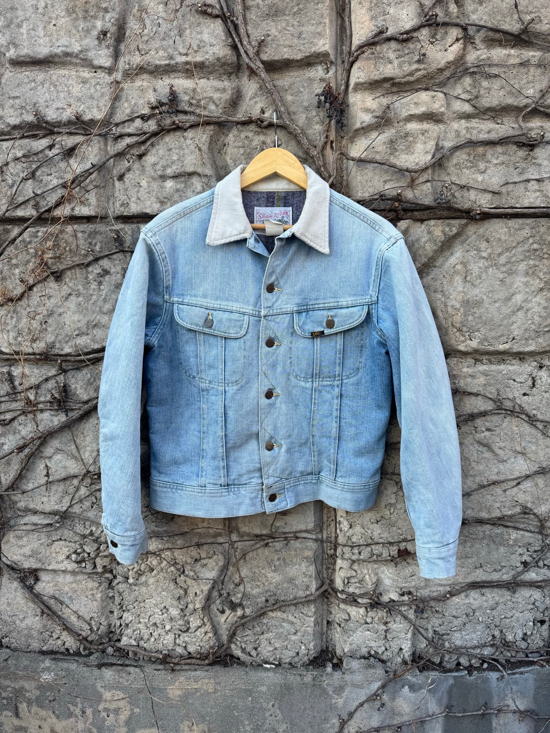 70s lee 빈티지 스톰라이더 하드페이딩 데님 웨스턴 자켓 상품이미지1