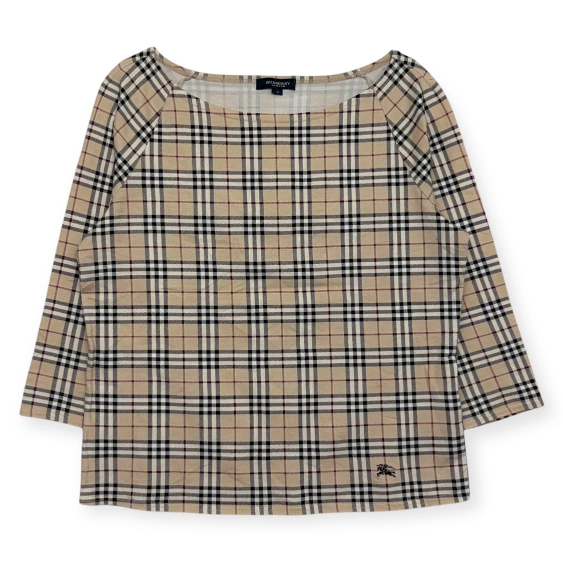 버버리 체크 패턴 티셔츠 상품이미지1