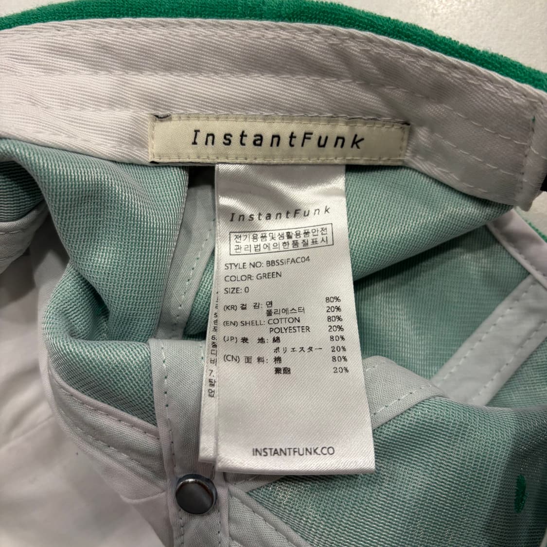 인스턴트펑크 Funk 그린 타월 캡 모자 상품이미지4