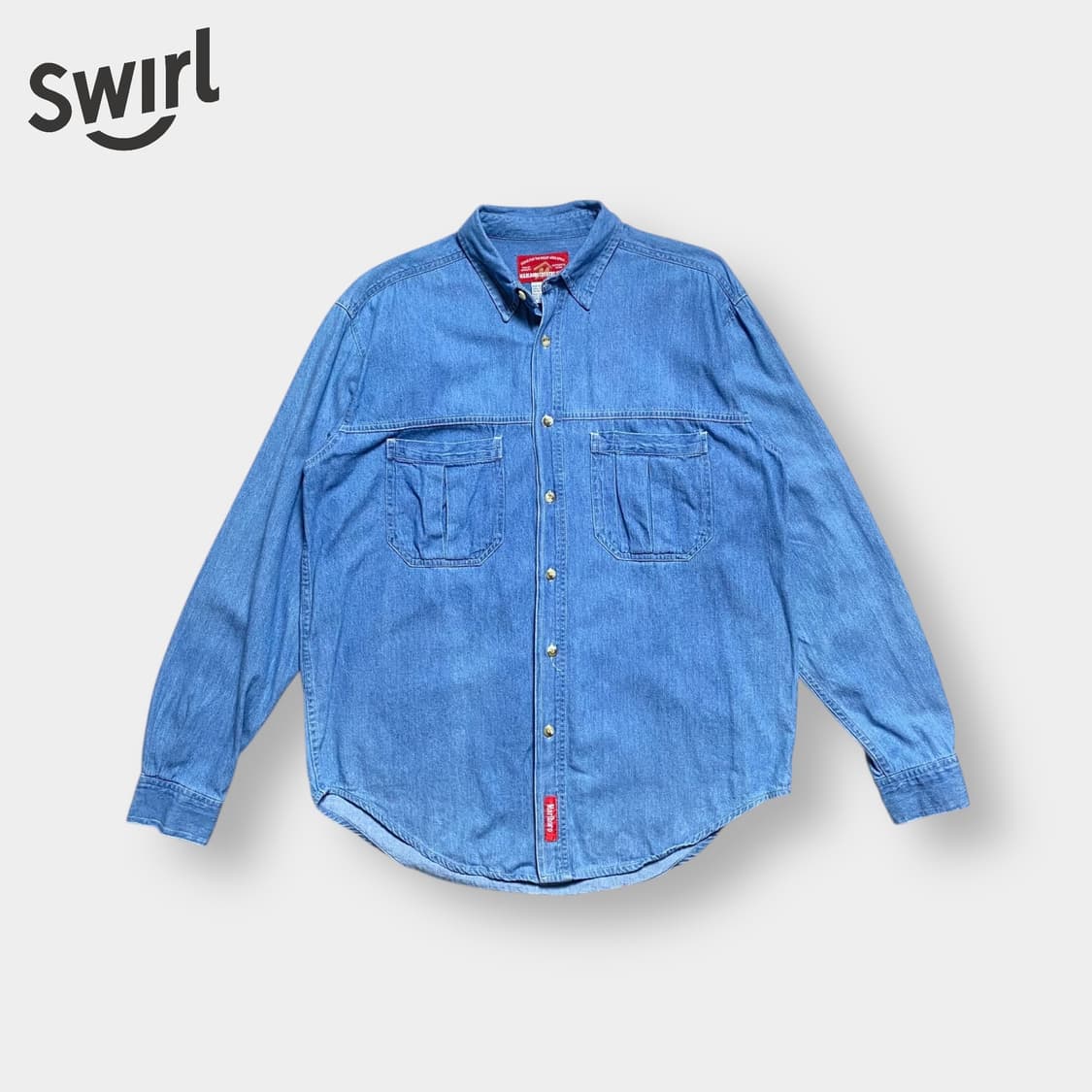 🌊90s Marlboro work denim shirts 상품이미지2