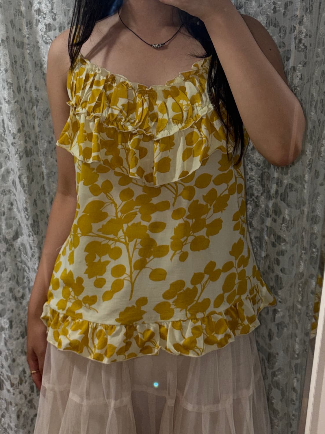 Yellow leaf sleeveless 상품이미지2