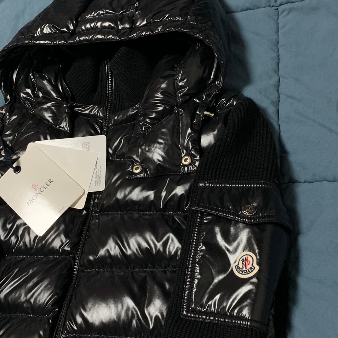 (S) 몽클레어 니트 후드 패딩 자켓 상품이미지4