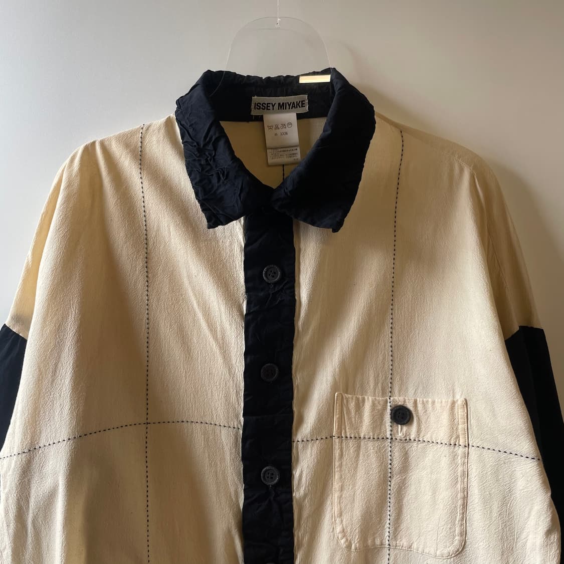이세이미야케 하이 콘트라스트 스티치 셔츠 상품이미지2