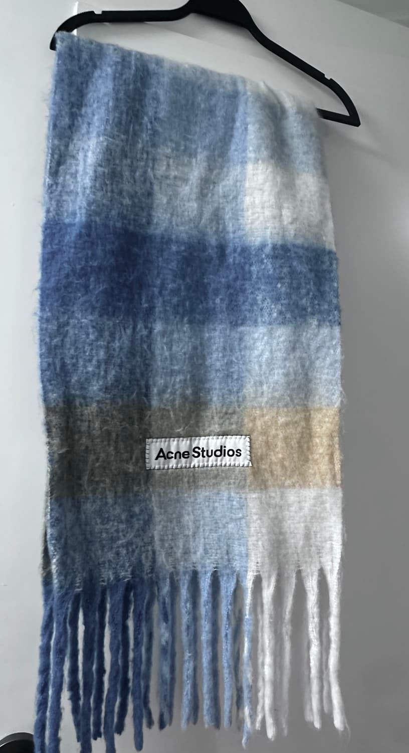 아크네 스튜디오 목도리 Mohair Check Scarf Pastel B 상품이미지1