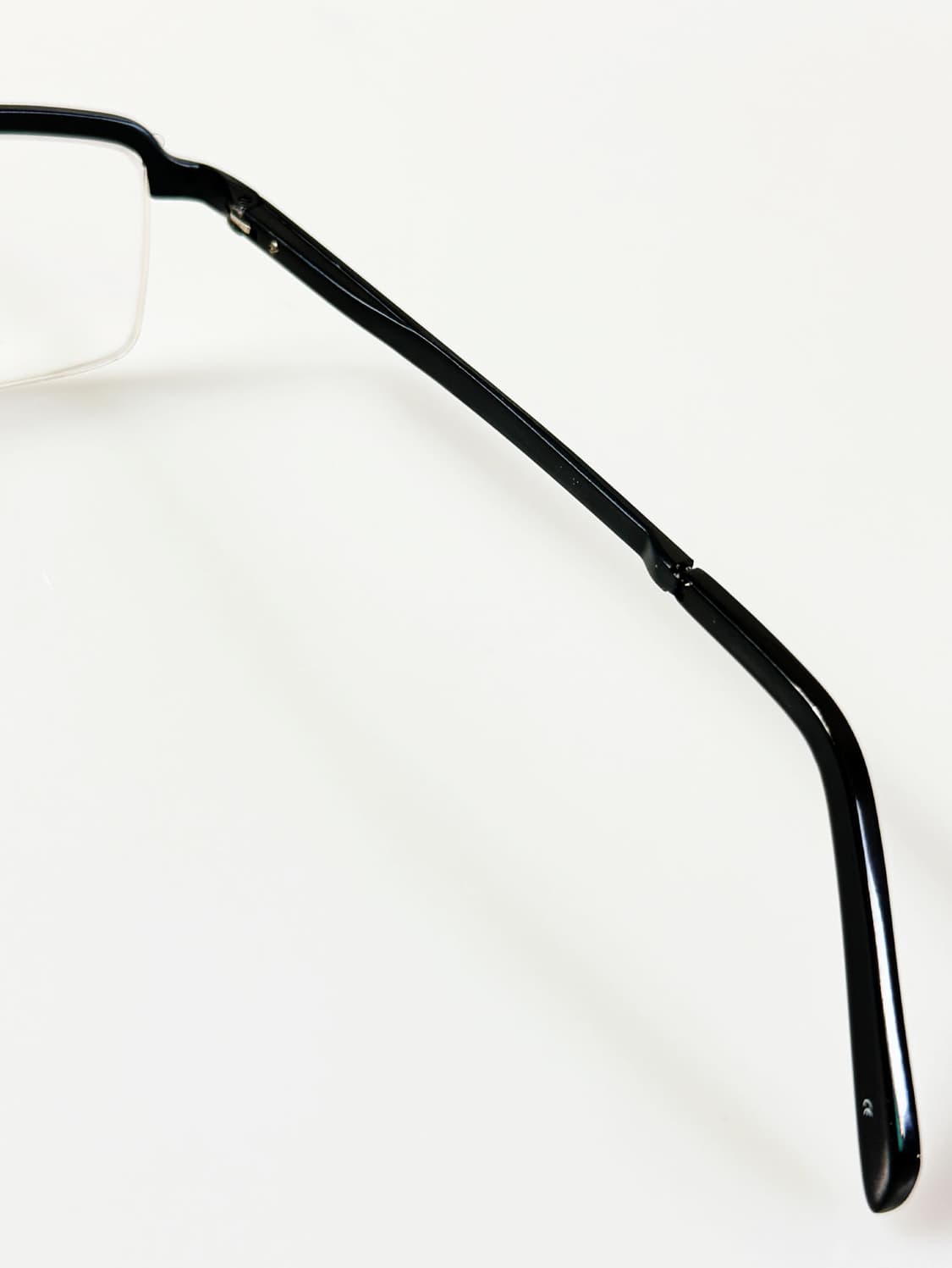 FRANCESCO SMALTO 블랙 반무테 스퀘어 빈티지 안경 상품이미지6