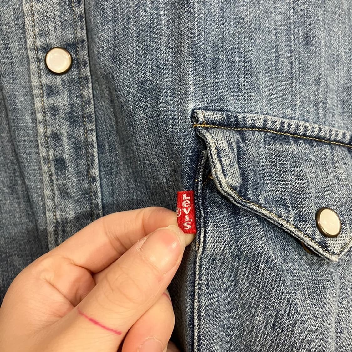 리바이스 워크 데님셔츠 상품이미지6