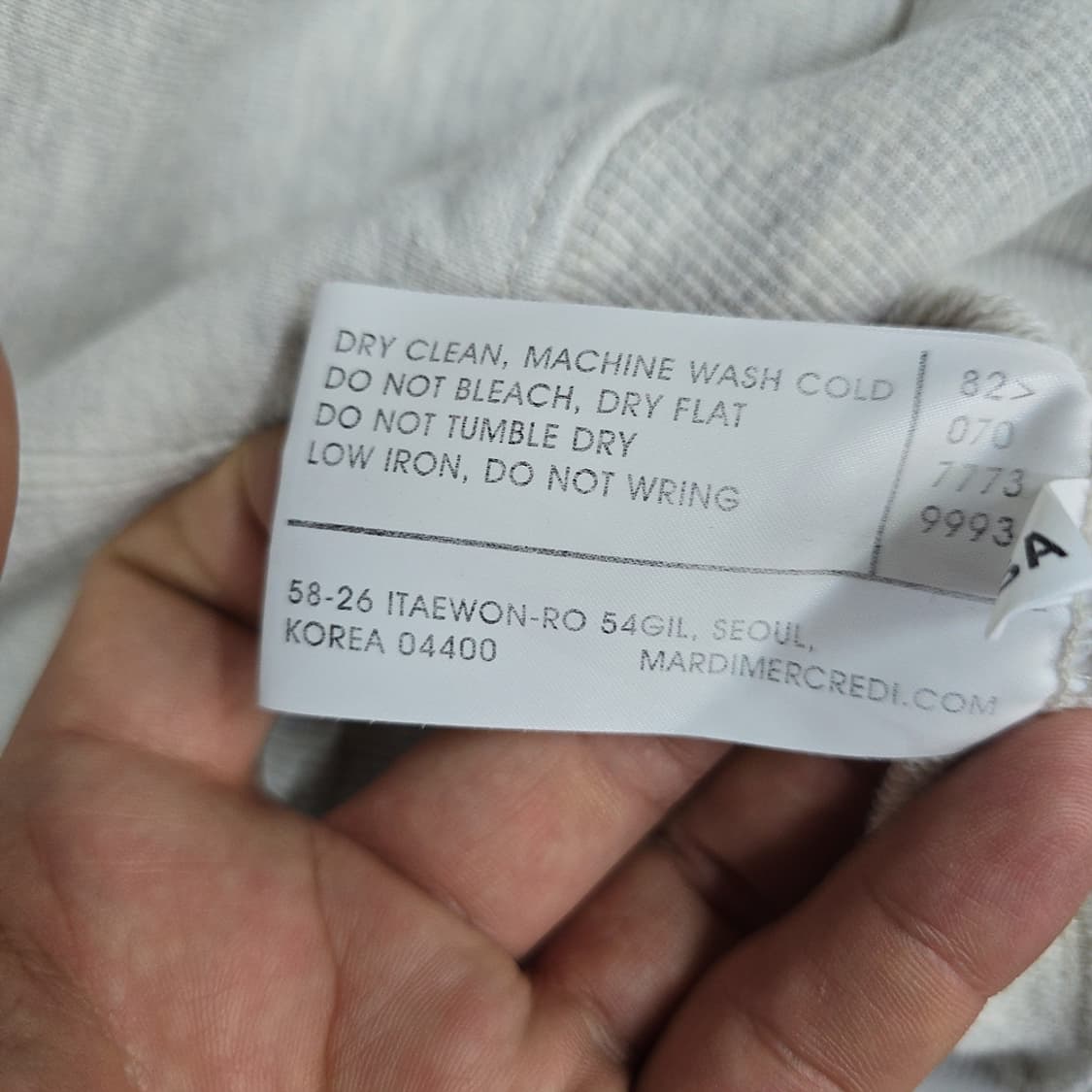 마르디메크르디 플로스 로고 맨투맨 FREE 상품이미지7