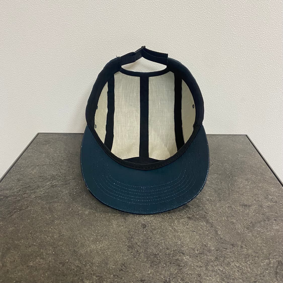 (OS) 슈프림 박스로고 캠프캡 모자 코티드 린넨 블루리쉬 상품이미지5