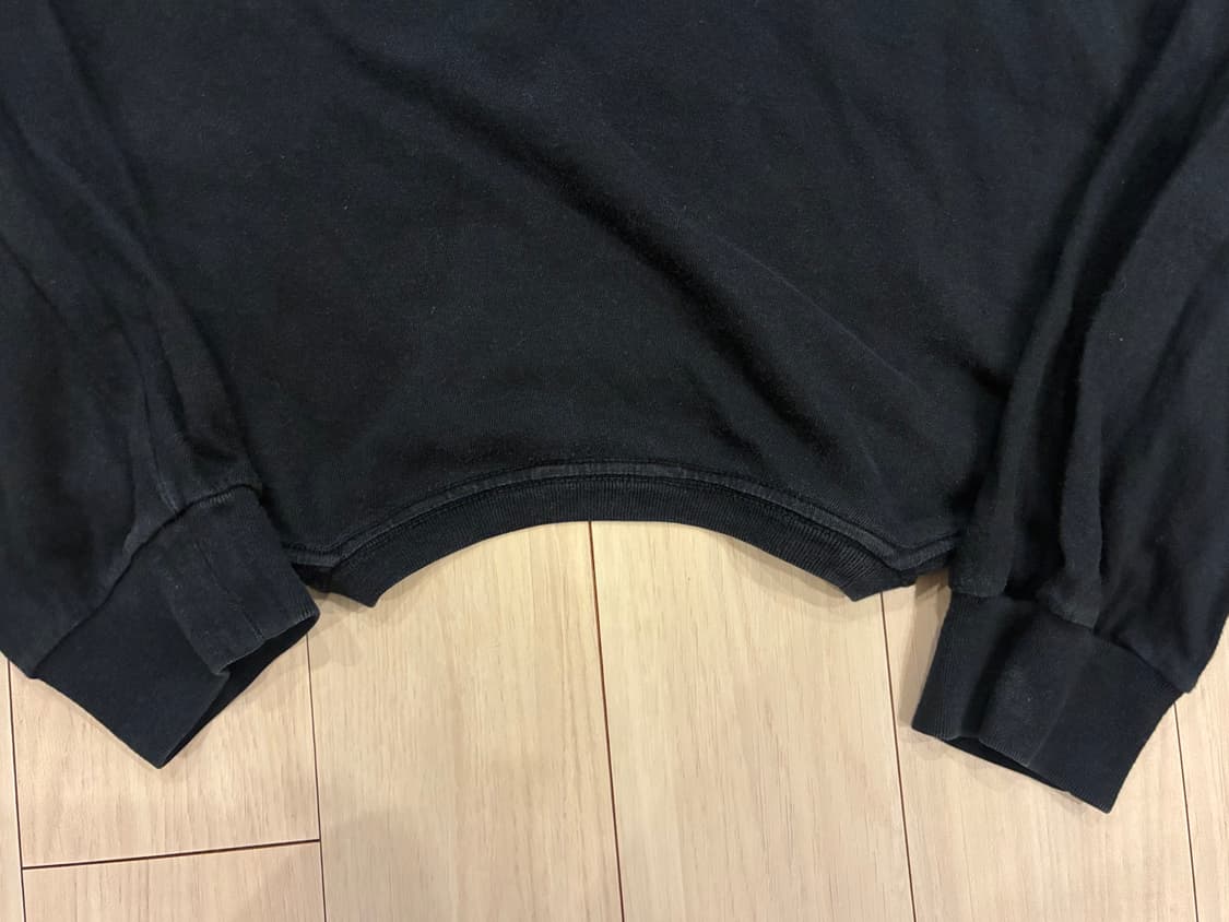 Auralee 오라리 블랙 긴팔 티셔츠 상품이미지3