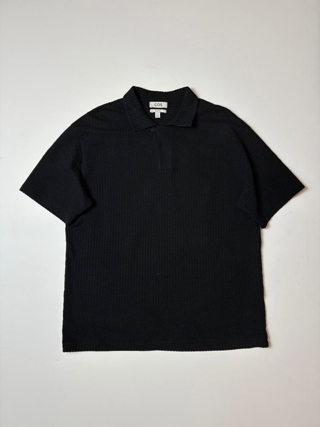 코스 COS 시어서커 카라 반팔 티셔츠 PN8581 상품이미지1