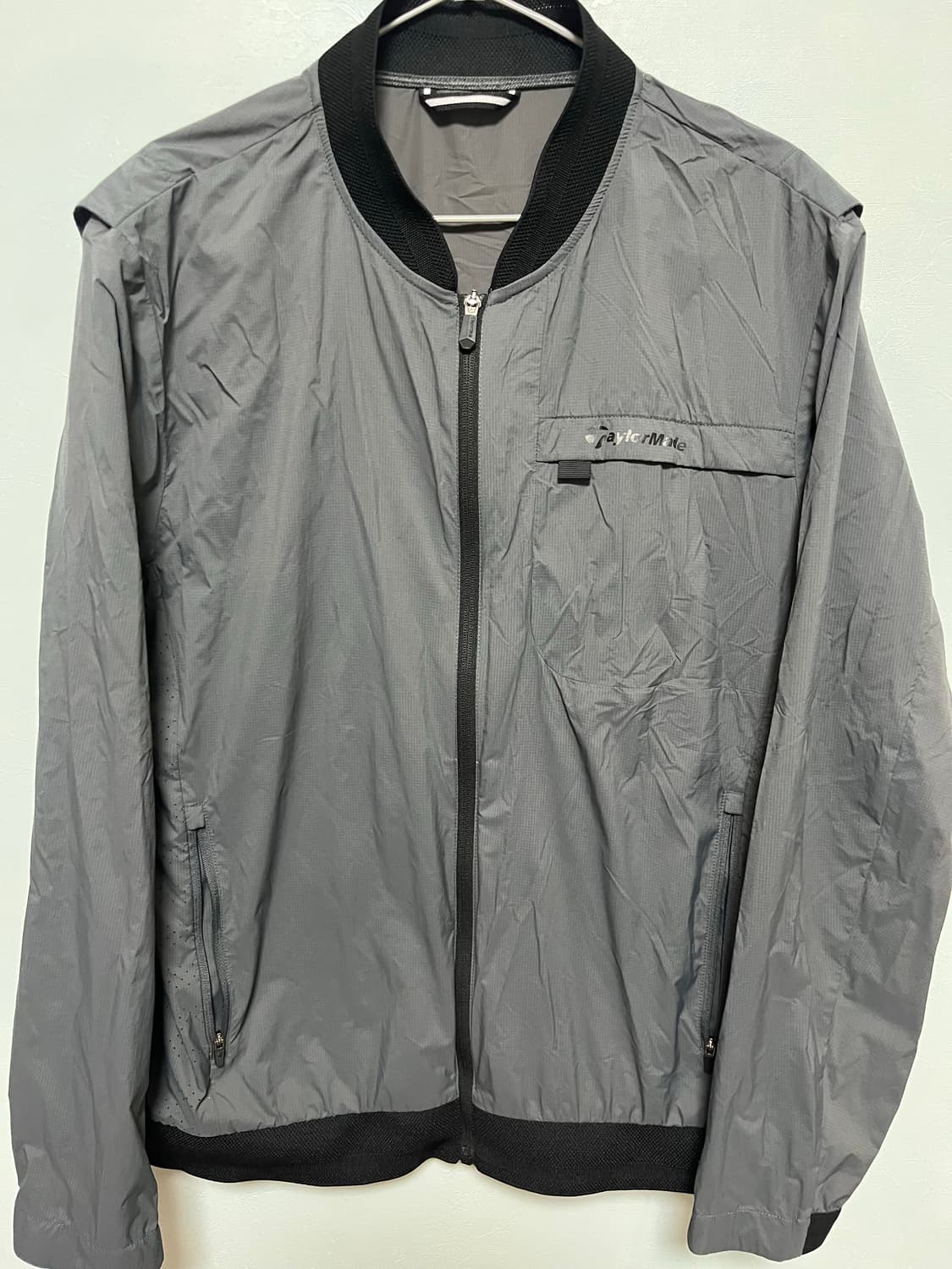 테일러메이드 남성 바람막이 점퍼 그레이 상품이미지1