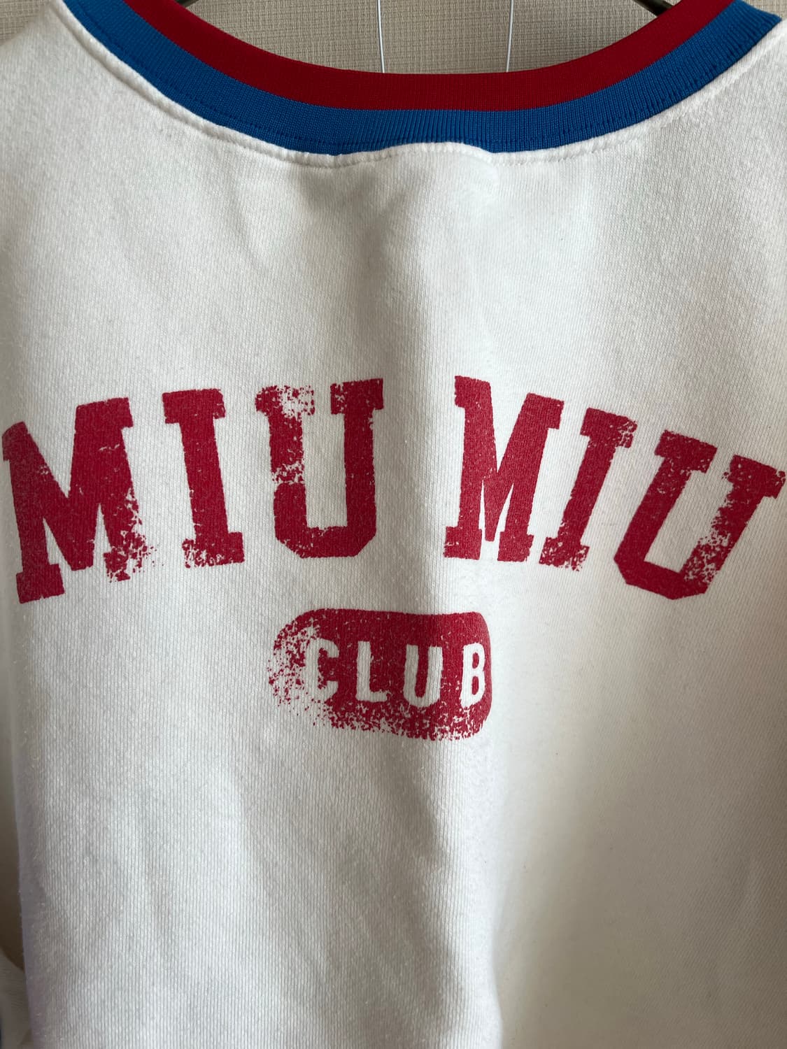 (정품) 미우미우 로고 프린트 빈티지 맨투맨 S(55사이즈정도) 상품이미지4