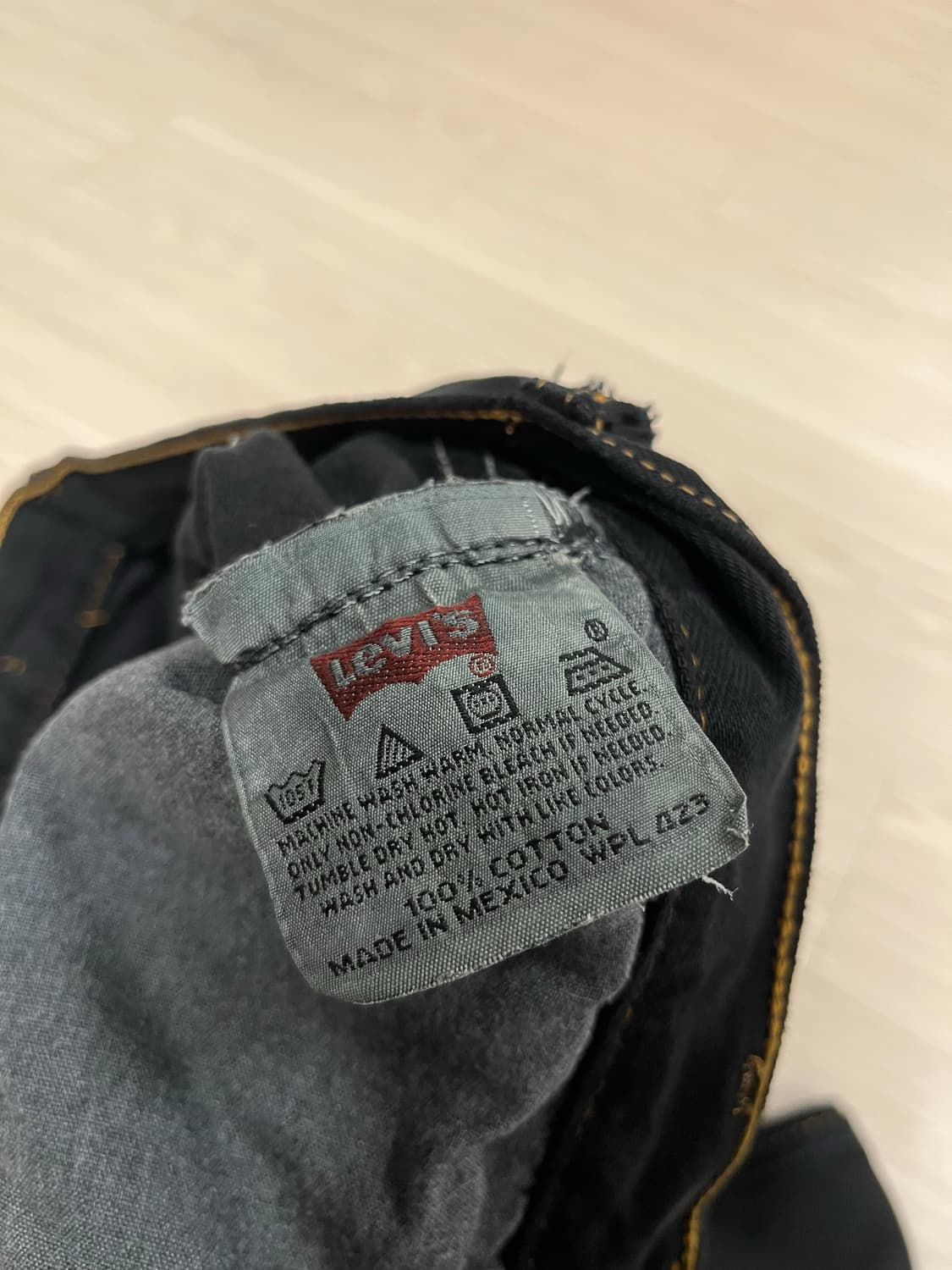 리바이스 501 블랙진 흑청 상품이미지9