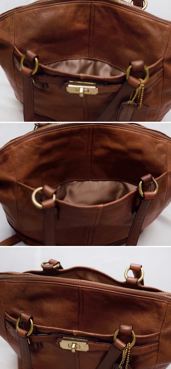 코치 에머슨 딥브라운 첼시레더 토트.숄더백 브리프케이스 상품이미지5