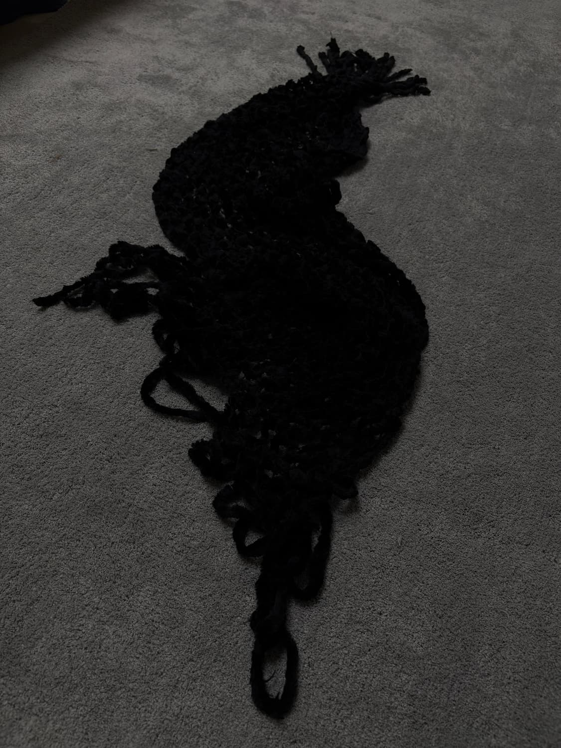 Vintage v-kei punk mood fishnet scarf 상품이미지1