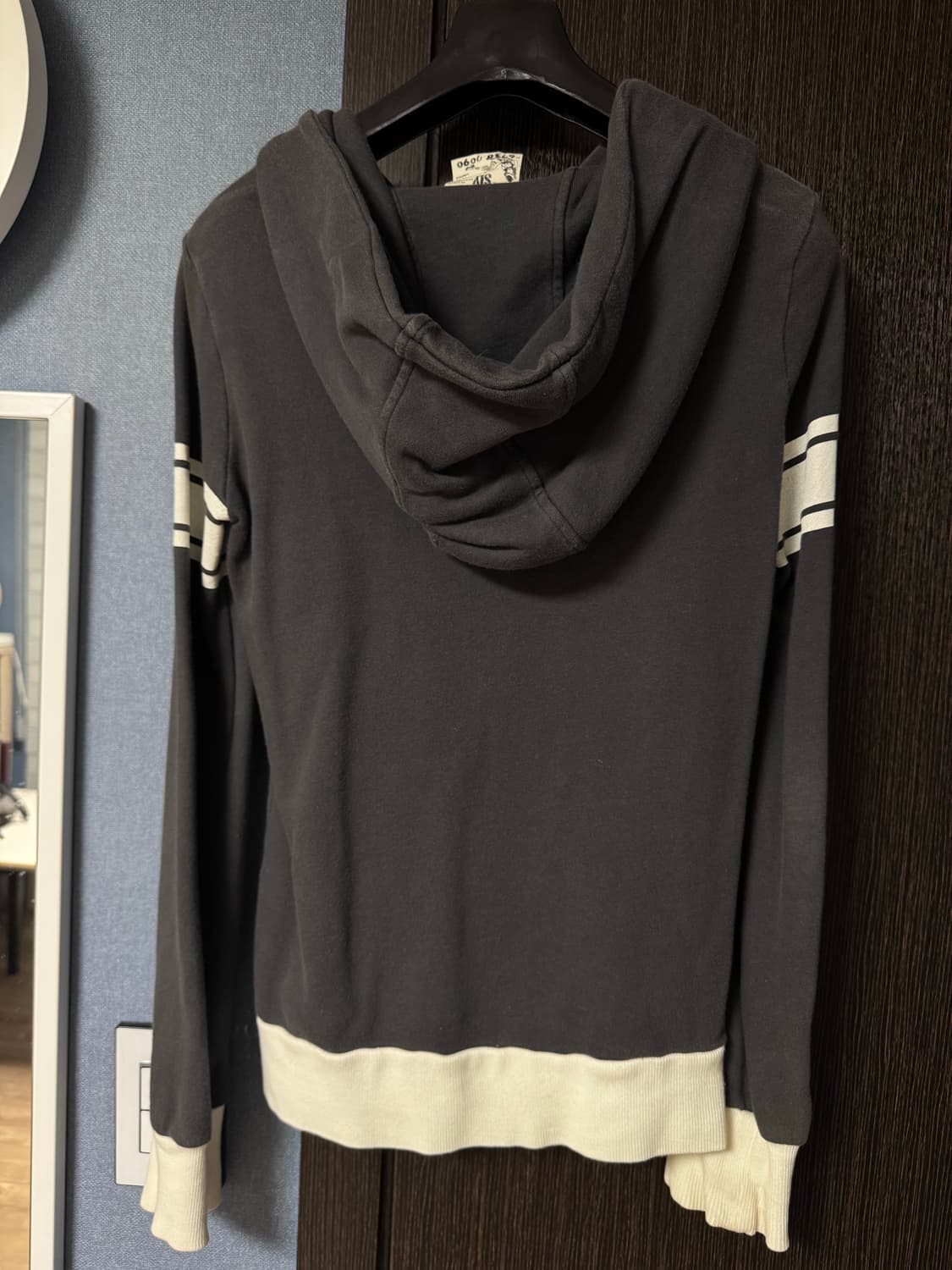 lettering detail sporty hoodie 상품이미지2