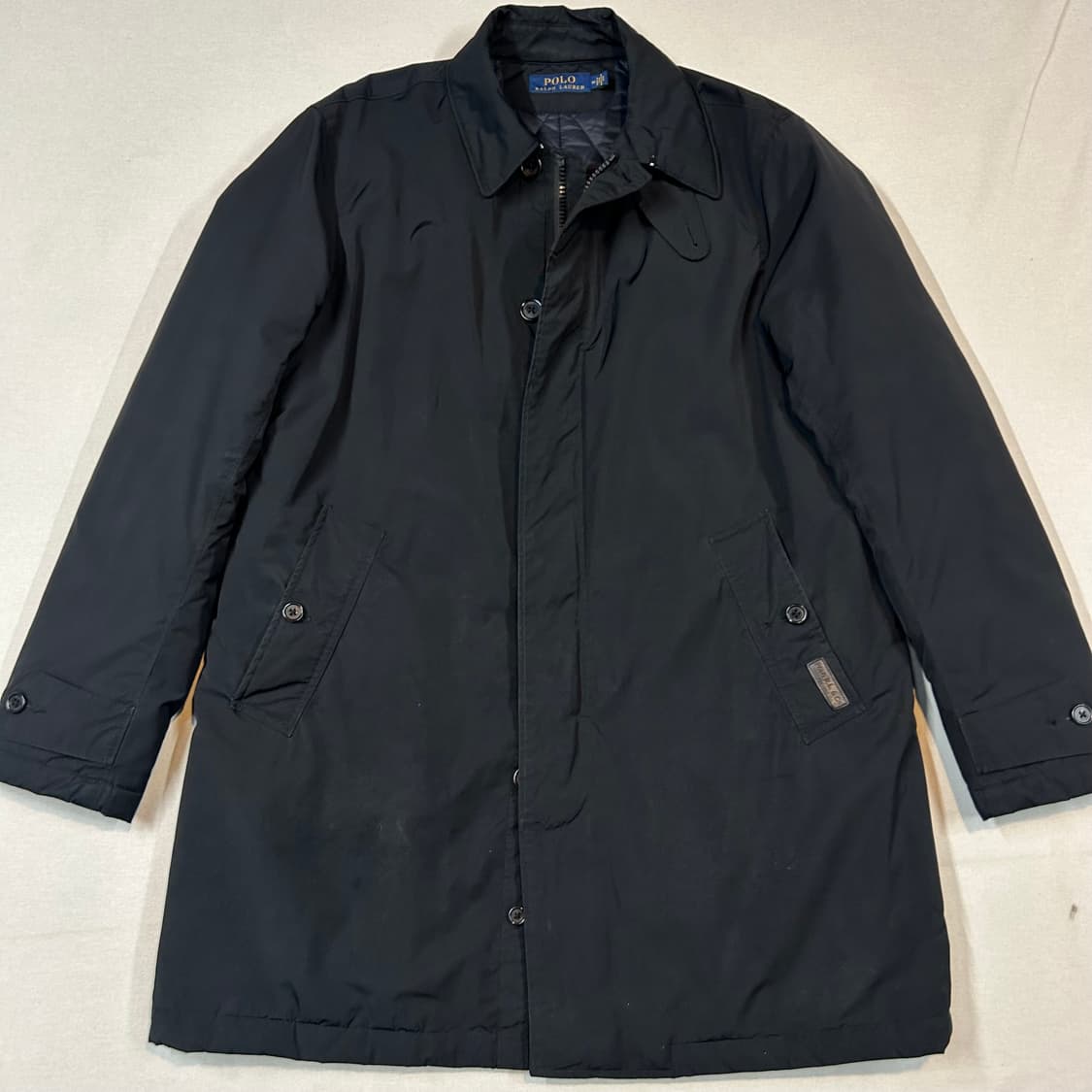 M) 폴로 랄프로렌 블랙 퀼팅 코트 자켓 상품이미지2