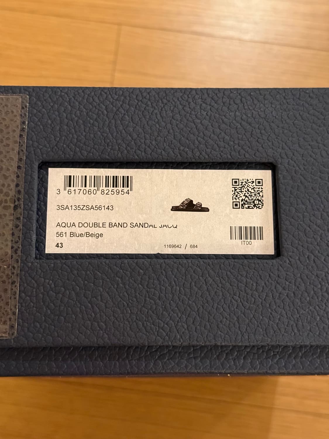 디올 오블리크 아쿠아 더블 밴드 샌들 슬리퍼 43 새상품 상품이미지4