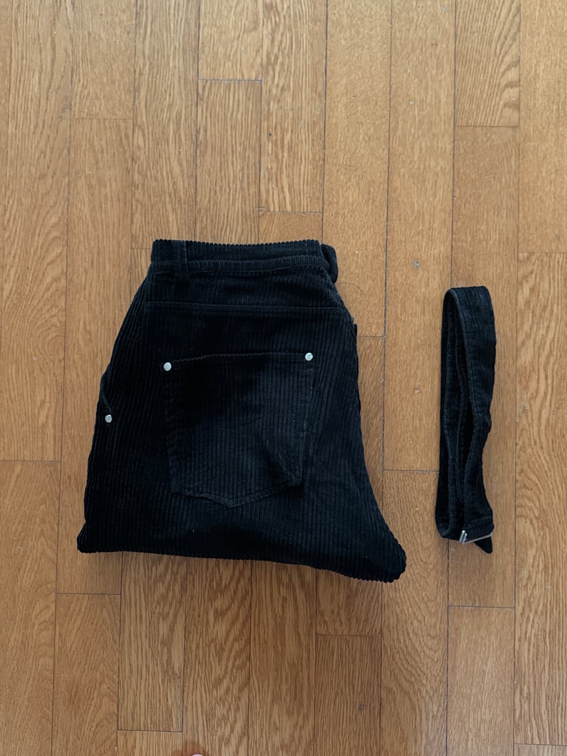 함오피스 11pants 코듀로이 팬츠 블랙 사이즈 1 (28) 상품이미지1