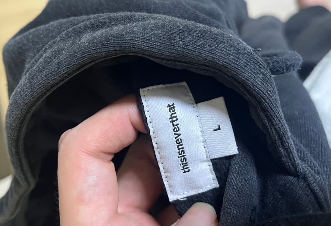 디스이즈네버댓 후드티 블랙 L 상품이미지2