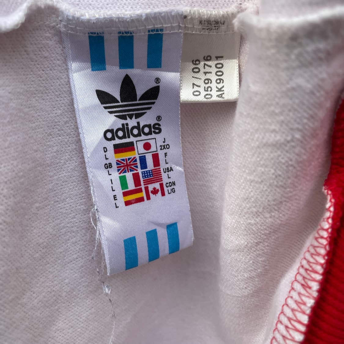 급매 00s 아디다스 도쿄 대대장 화이트 져지 L 상품이미지8