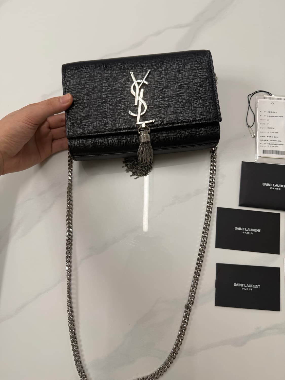 입생로랑 테슬 사첼 크로스백(정품) 상품이미지2