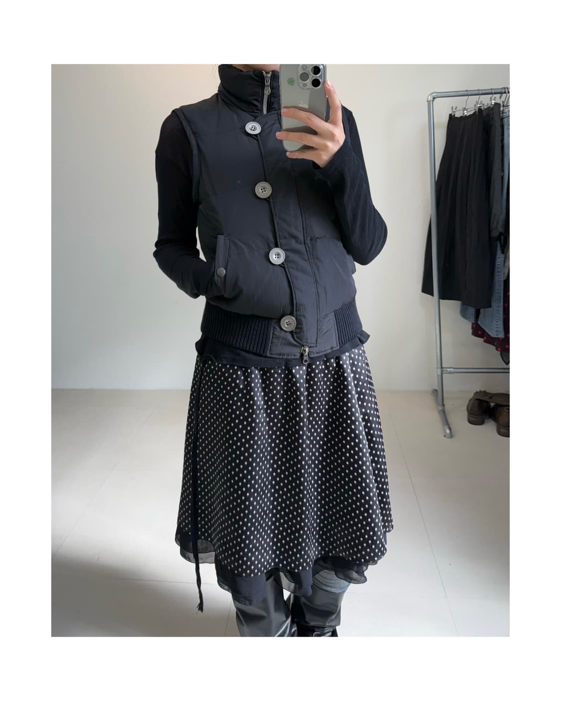 Comme ca ism 패딩 베스트 상품이미지2