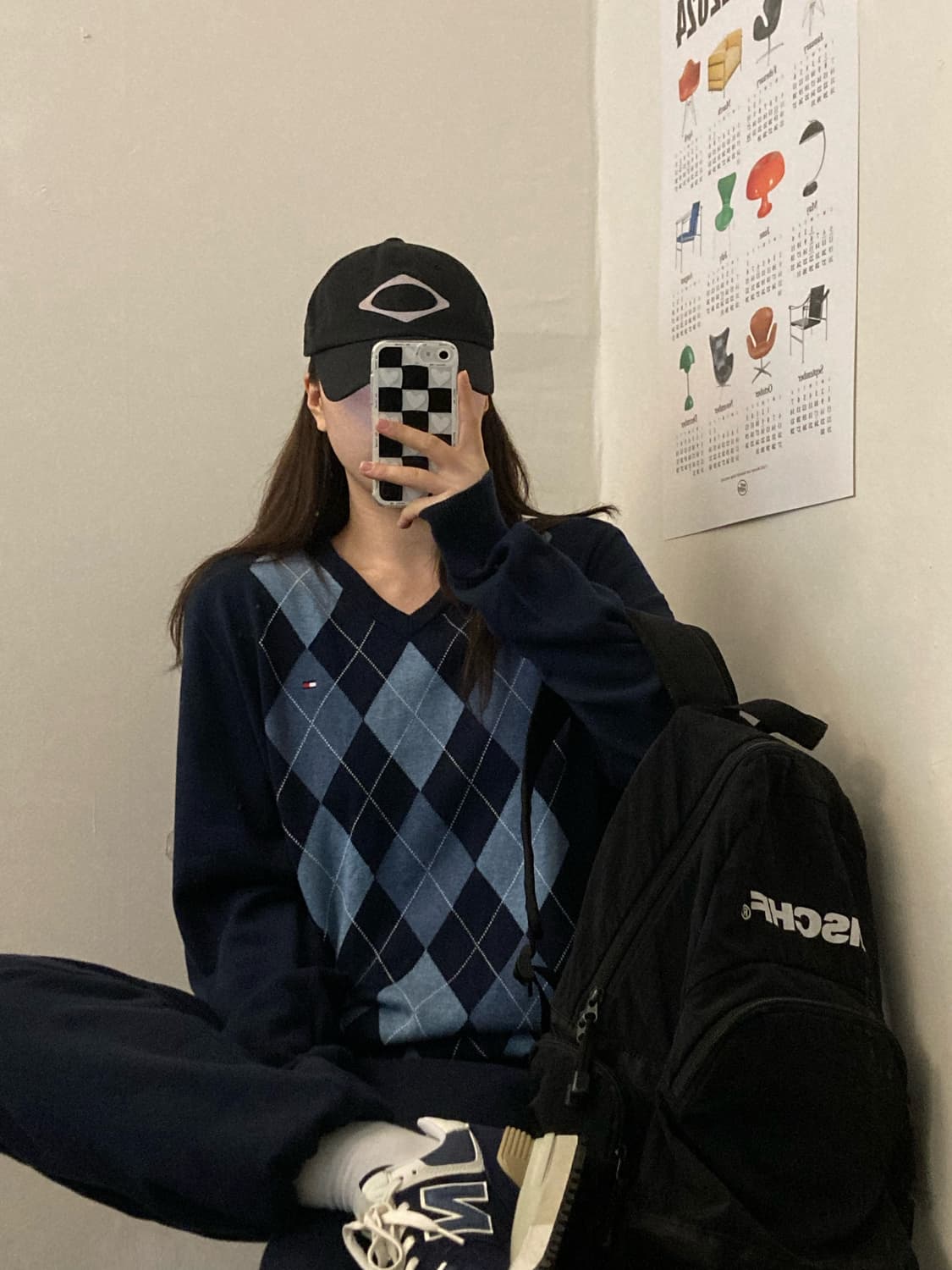 타미힐피거 니트 (곤색) 상품이미지1